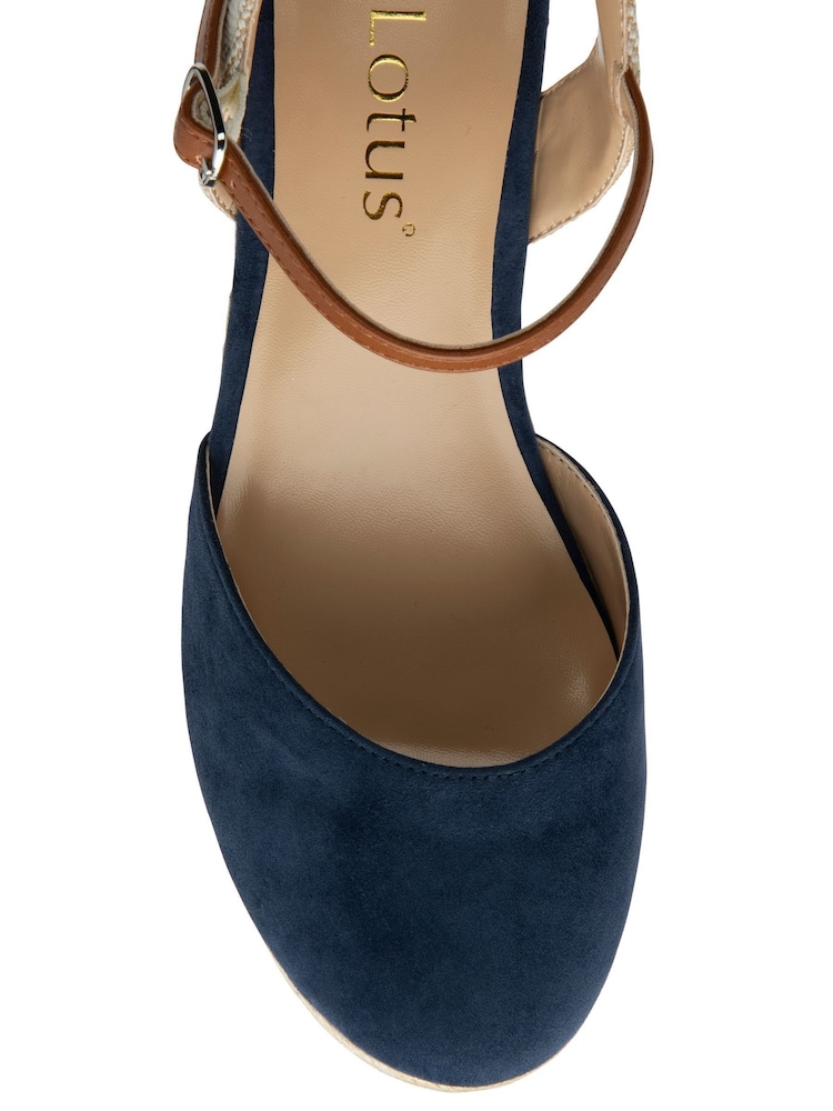 Lotus Blue Espadrille Wedges Shoes - Image 4 of 4