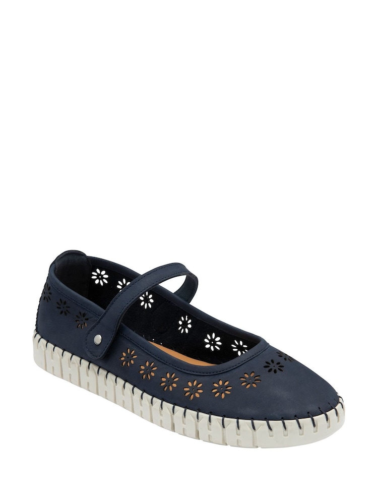 modra - Lotus Slip-Ons Flat Shoes - Slika 1 iz 4