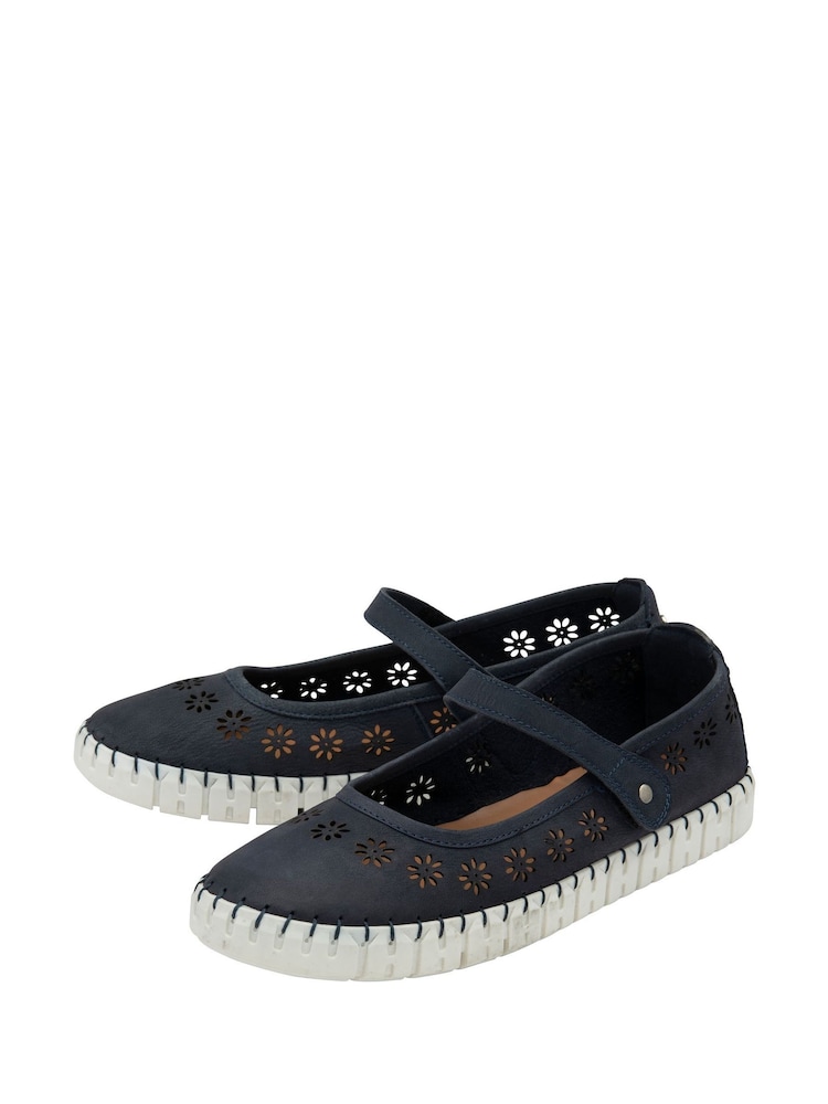 modra - Lotus Slip-Ons Flat Shoes - Slika 2 iz 4