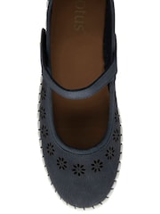 modra - Lotus Slip-Ons Flat Shoes - Slika 4 iz 4