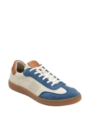 Lotus Blue Leather and Suede Trainers - Image 1 of 4