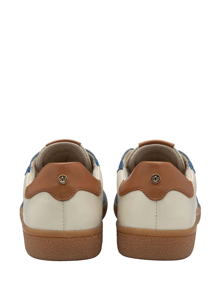 Lotus Blue Leather and Suede Trainers - Image 3 of 4