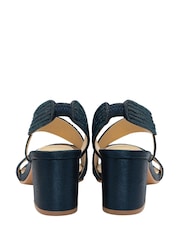 Lotus Blue Heeled Sandals - Image 3 of 4