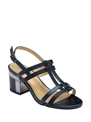 Lotus Blue Open Toe Sandals - Image 1 of 4