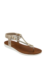 Lotus Gold Toe Post Sandals - Image 1 of 4