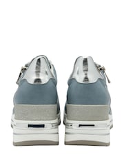 Azul - Lotus Zip-Up Fashion Trainers - Imagen 3 de 4
