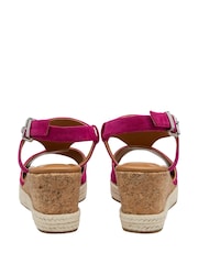 Lotus Pink Wedge Espadrille Sandals - Image 3 of 4