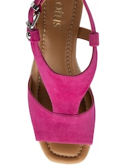 Lotus Pink Wedge Espadrille Sandals - Image 4 of 4