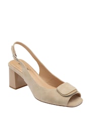 Lotus Nude Peep Toe Court Shoes - Image 1 of 4