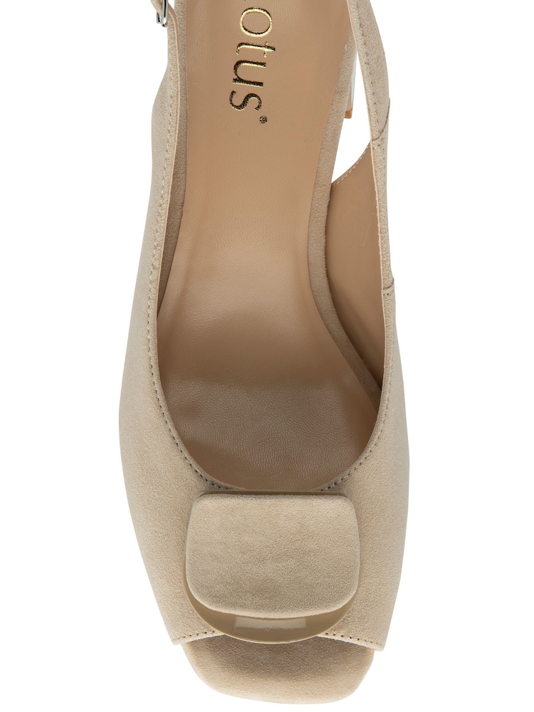 Lotus Nude Peep Toe Court Shoes - Image 4 of 4 Lotus Nude Peep Toe Court Shoes - Image 4 of 4
