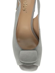Lotus Grey Peep Toe Court Shoes - Image 4 of 4