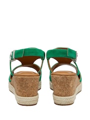 Lotus Green Wedge Espadrille Sandals - Image 3 of 4
