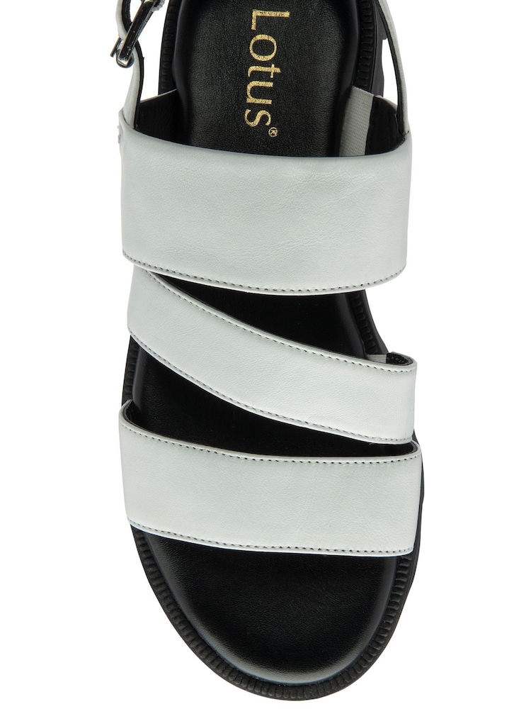 Blanco - Lotus Flatform Slingback Sandals - Imagen 4 de 4