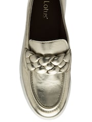 Lotus Gold Leather Casual Shoes - Image 4 of 4