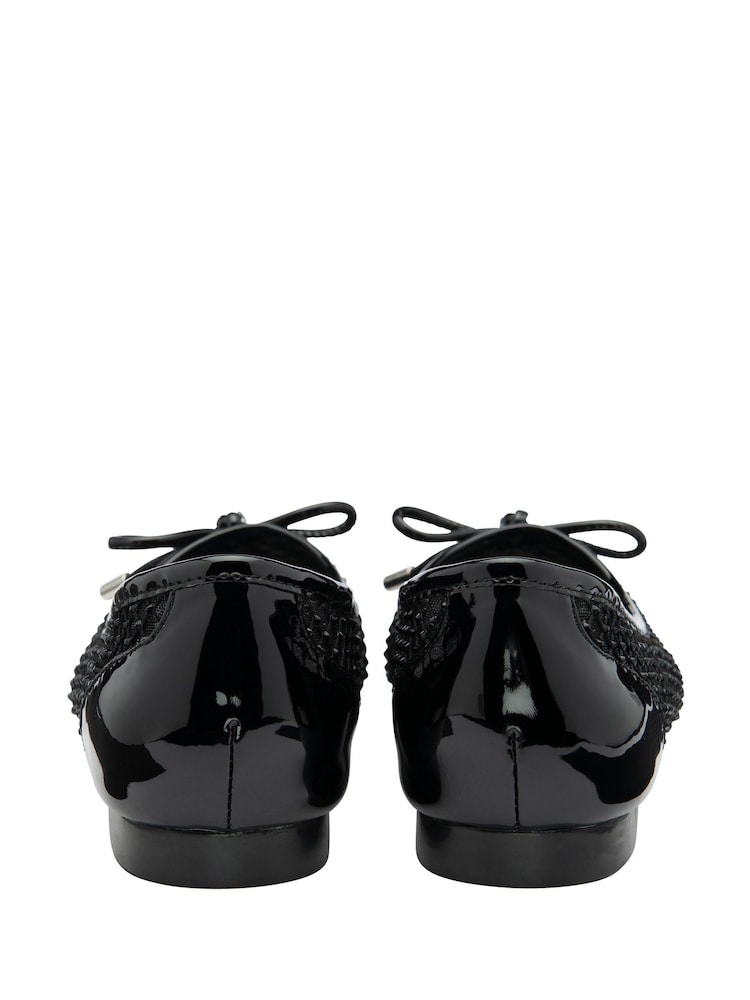 Lotus Black Leather Casual Shoes - Image 3 of 4