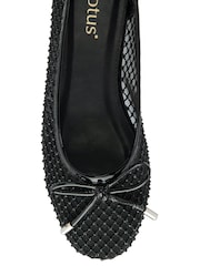 Lotus Black Leather Casual Shoes - Image 4 of 4