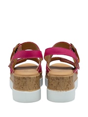 Lotus Pink Flatform Sandals - Image 3 of 4