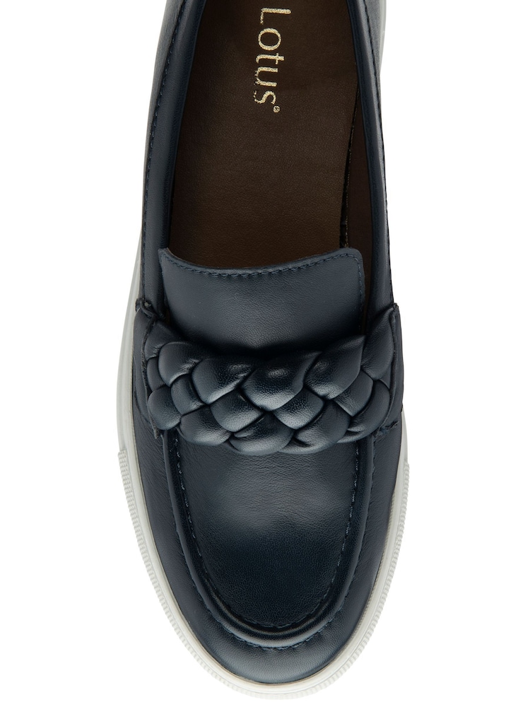 Lotus Blue Leather Casual Shoes - Image 4 of 4
