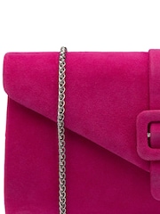 Pink - Lotus Clutch-Tasche mit Kette - Bild 3 von 4