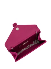 Pink - Lotus Clutch-Tasche mit Kette - Bild 4 von 4
