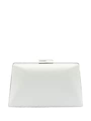 Weiß - Lotus Clutch-Tasche mit Kette - Bild 2 von 4