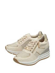 Natural - Lotus Zip-Up Fashion Trainers - Imagen 2 de 4