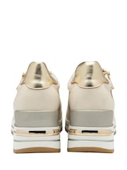 Natural - Lotus Zip-Up Fashion Trainers - Imagen 3 de 4