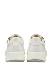 Blanco - Lotus Zip-Up Fashion Trainers - Imagen 3 de 4