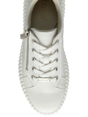 Blanco - Lotus Zip-Up Fashion Trainers - Imagen 4 de 4