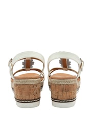 Lotus White Wedge Espadrille Sandals - Image 3 of 4