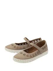 Naravni - Lotus Slip-Ons Flat Shoes - Slika 2 iz 3