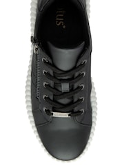 Negro - Lotus Zip-Up Fashion Trainers - Imagen 4 de 4