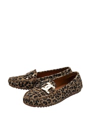 Lotus Yellow Leather Loafers - Image 2 of 4
