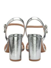 Lotus Silver Open Toe Heeled Sandals - Image 3 of 4