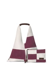 Seaspray Blue Calala Patchwork Beach Bag And Purse Set - Image 1 of 1