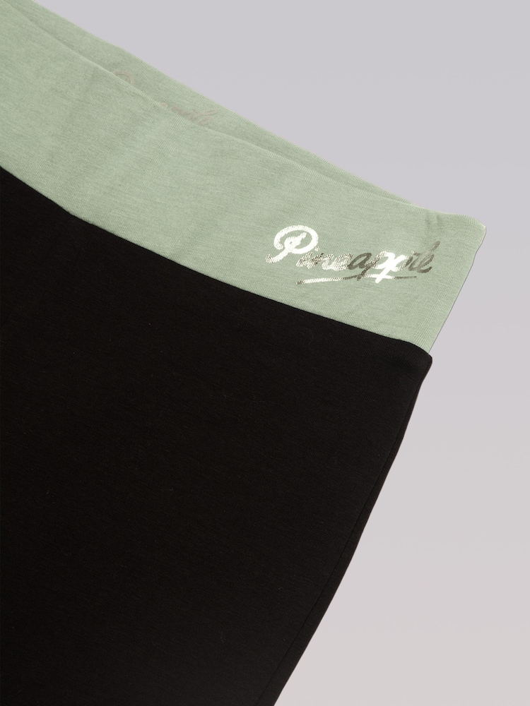 Черный - Pineapple Black Charcoal Contrast Band Jersey Trousers - Изображение 8 из 8