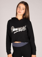 Pineapple Black Raw Edge Hoodie - Image 1 of 5