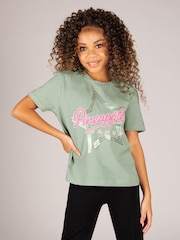 Pineapple Green Star T-Shirt - Image 1 of 6