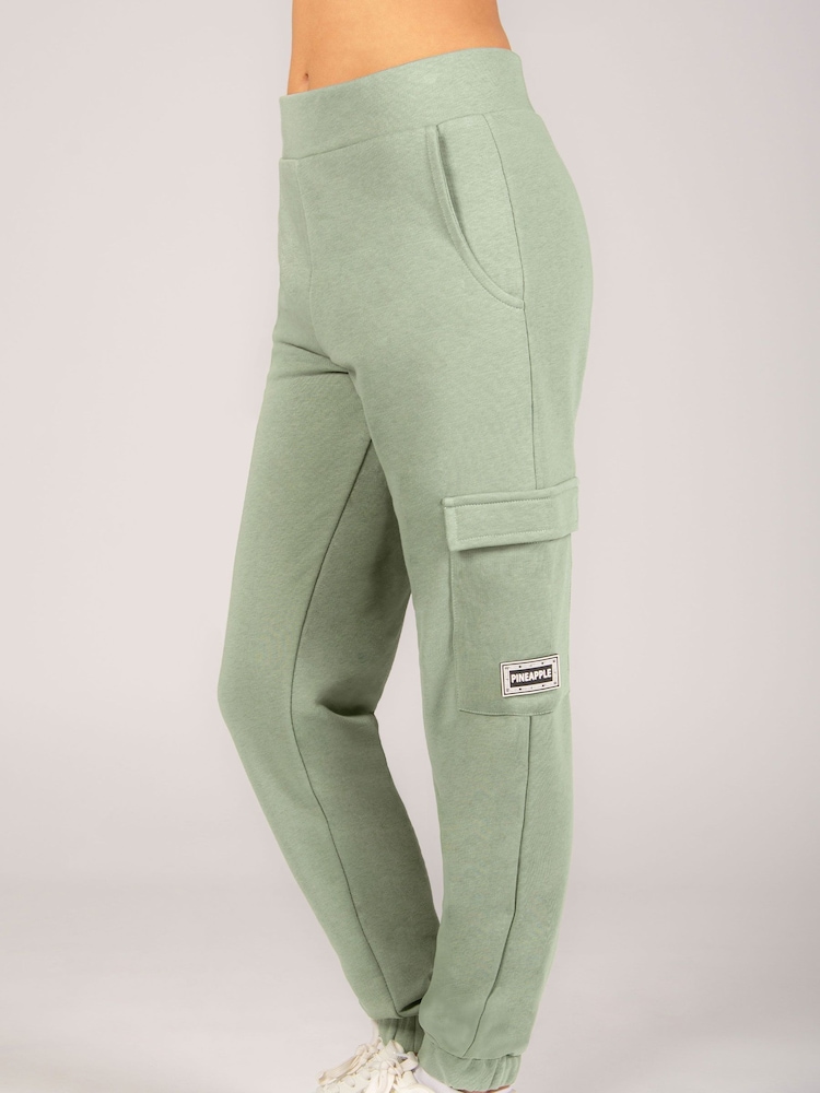 Pineapple Green Cargo Joggers - Image 1 of 7