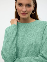 VERO MODA Green Round Neck Knitted Jumper - Image 2 of 6