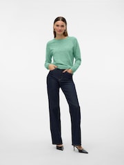 VERO MODA Green Round Neck Knitted Jumper - Image 3 of 6