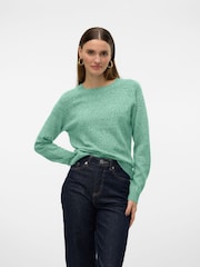 VERO MODA Green Round Neck Knitted Jumper - Image 5 of 6