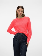 VERO MODA Light pink Round Neck Knitted Jumper - Image 1 of 6