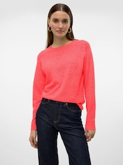 VERO MODA Light pink Round Neck Knitted Jumper - Image 3 of 6