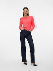 VERO MODA Light pink Round Neck Knitted Jumper - Image 4 of 6