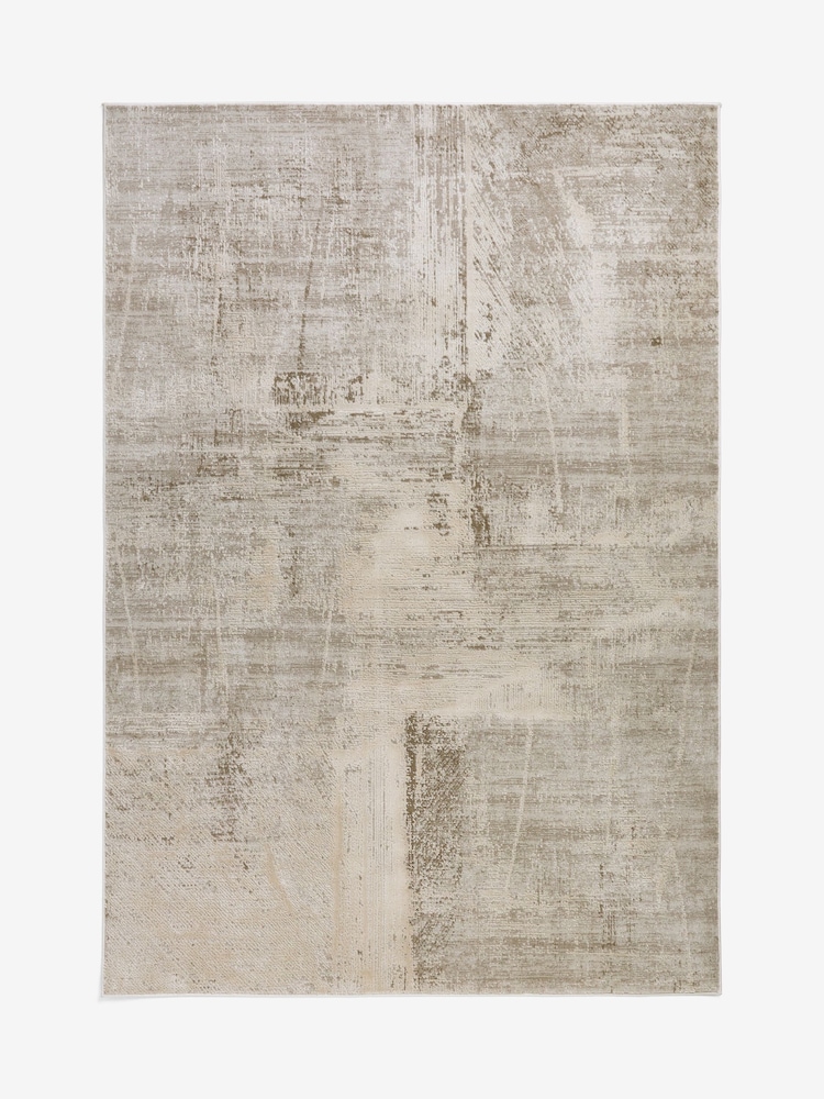 Light Natural Aria Abstract Block Rug - Image 6 of 6