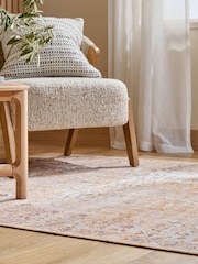 Honey Yellow Washable Emporium Oriental Rug - Image 3 of 5