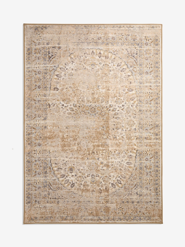 Honey Yellow Washable Emporium Oriental Rug - Image 5 of 5 Honey Yellow Washable Emporium Oriental Rug - Image 5 of 5