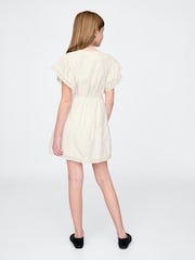 Gap Off White Cotton Lace Tiered Ruffle Dress (4-13yrs) - Image 2 of 6