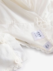 Gap Off White Cotton Lace Tiered Ruffle Dress (4-13yrs) - Image 6 of 6